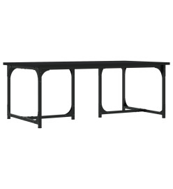 Table basse Noir 90x50x35 cm Bois d'ingénierie