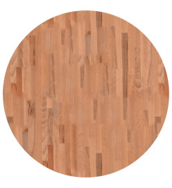 Dessus de table Ø90x2,5 cm rond bois massif de hêtre