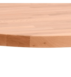 Dessus de table Ø90x2,5 cm rond bois massif de hêtre