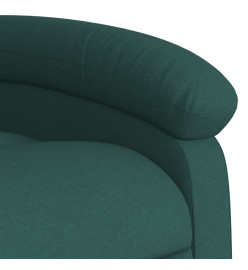 Fauteuil inclinable Vert foncé Tissu