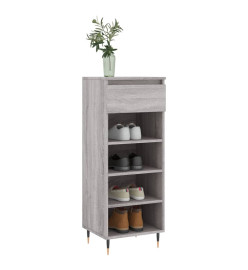 Armoire à chaussures Sonoma gris 40x36x105 cm Bois d'ingénierie