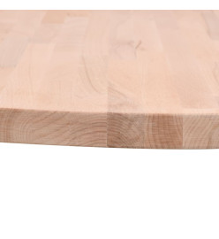 Dessus de table Ø40x2,5 cm rond bois massif de hêtre