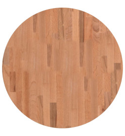 Dessus de table Ø60x2,5 cm rond bois massif de hêtre