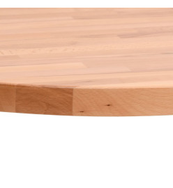 Dessus de table Ø60x2,5 cm rond bois massif de hêtre