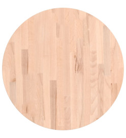 Dessus de table Ø60x4 cm rond bois massif de hêtre