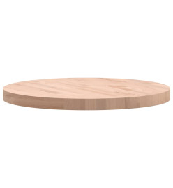 Dessus de table Ø60x4 cm rond bois massif de hêtre