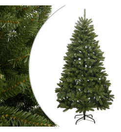 Sapin de Noël artificiel à charnières avec support vert 150 cm