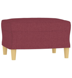 Ensemble de canapés 3 pcs avec coussins Rouge bordeaux Tissu