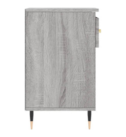 Armoire à chaussures Sonoma gris 102x36x60 cm Bois d'ingénierie