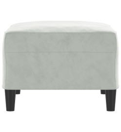 Repose-pied Gris clair 70x55x41 cm Velours