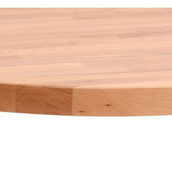 Dessus de table Ø40x2,5 cm rond bois massif de hêtre