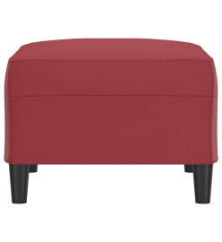 Repose-pied Rouge bordeaux 70x55x41 cm Similicuir