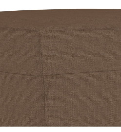 Ensemble de canapés 3 pcs avec coussins marron tissu