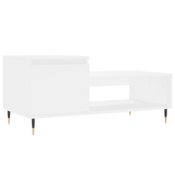 Table basse Blanc 100x50x45 cm Bois d'ingénierie