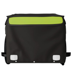 Remorque pour vélo noir et vert 30 kg fer