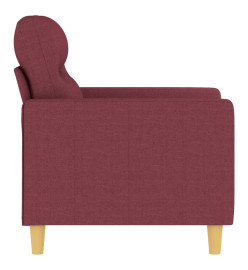 Fauteuil Rouge bordeaux 60 cm Tissu