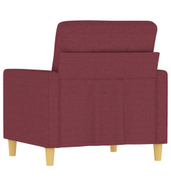 Fauteuil Rouge bordeaux 60 cm Tissu