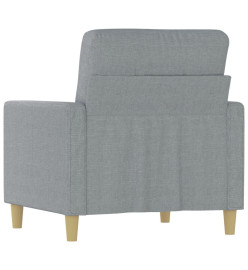 Fauteuil Gris clair 60 cm Tissu