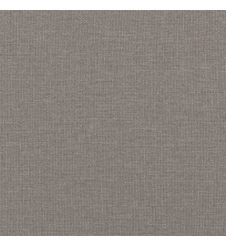 Canapé 2 places avec oreillers décoratifs taupe 120 cm tissu