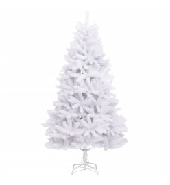 Sapin de Noël artificiel à charnières avec support blanc 180 cm