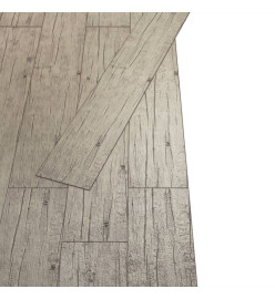 Planche de plancher PVC autoadhésif 5,21 m² 2 mm Chêne délavé