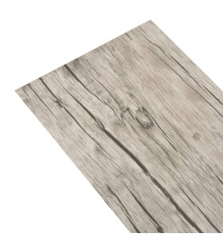 Planche de plancher PVC autoadhésif 5,21 m² 2 mm Chêne délavé