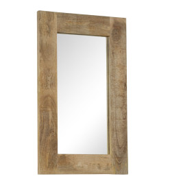 Miroir Bois de manguier massif 50 x 80 cm