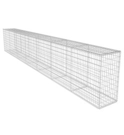 Mur en gabion avec couvercle Acier galvanisé 600x50x100 cm