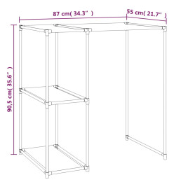 Support de rangement sur la machine à laver Gris 87x55x90,5 cm