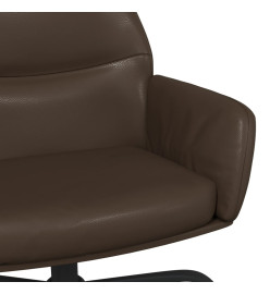 Chaise de relaxation Marron Similicuir