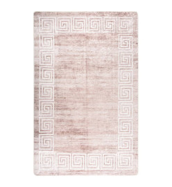 Tapis lavable antidérapant 160x230 cm Beige