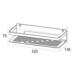 Tiger Panier de salle de bain Caddy Argenté Grand 1400230946