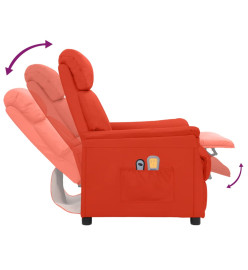 Fauteuil de massage électrique Rouge Similicuir