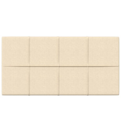 Panneaux muraux 12 pcs Crème 60x30 cm Tissu 2,16 m²