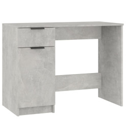 Bureau Gris béton 100x50x75 cm Bois d'ingénierie