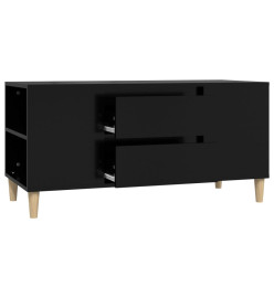 Meuble TV Noir 102x44,5x50 cm Bois d'ingénierie