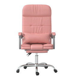 Fauteuil de massage inclinable de bureau Rose Similicuir