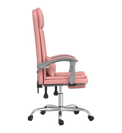 Fauteuil de massage inclinable de bureau Rose Similicuir