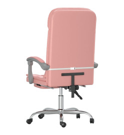 Fauteuil de massage inclinable de bureau Rose Similicuir