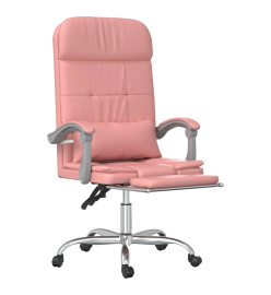 Fauteuil de massage inclinable de bureau Rose Similicuir