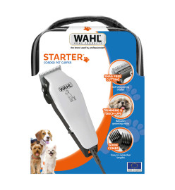 Wahl Tondeuse pour animaux de compagnie 9 pcs Starter Blanc