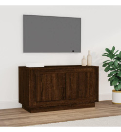 Meuble TV chêne marron 80x35x45 cm bois d'ingénierie