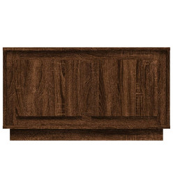 Meuble TV chêne marron 80x35x45 cm bois d'ingénierie