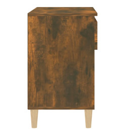 Armoire à chaussures Chêne fumé 70x36x60 cm Bois d'ingénierie