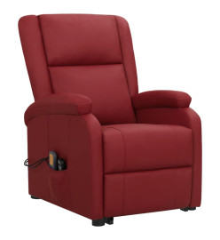 Fauteuil de massage Rouge bordeaux Similicuir