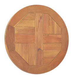 Dessus de table Bois de teck solide Rond 2,5 cm 40 cm