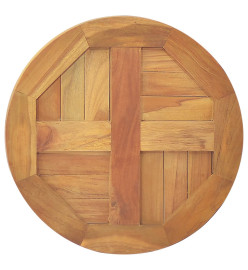 Dessus de table Bois de teck solide Rond 2,5 cm 40 cm