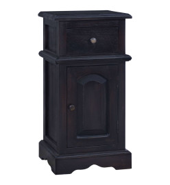 Table de chevet Café noir clair Bois d'acajou massif