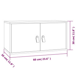 Armoire murale 60x30x30 cm Bois de pin massif