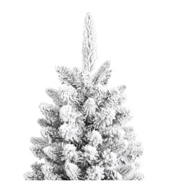 Sapin de Noël artificiel avec neige floquée 180 cm PVC et PE